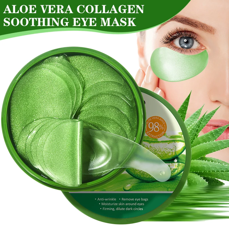 Sheet Mask Collagen - 60pcs 알로에 베라 콜라겐 아이 마스크