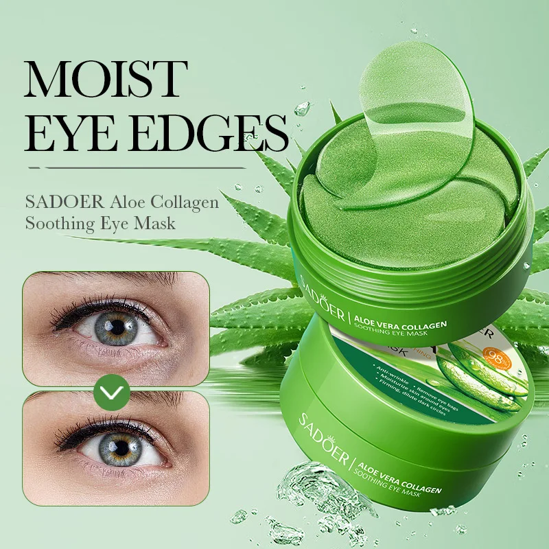 Sheet Mask Collagen - SAODER 60Pcs 알로에 베라 콜라겐 아이