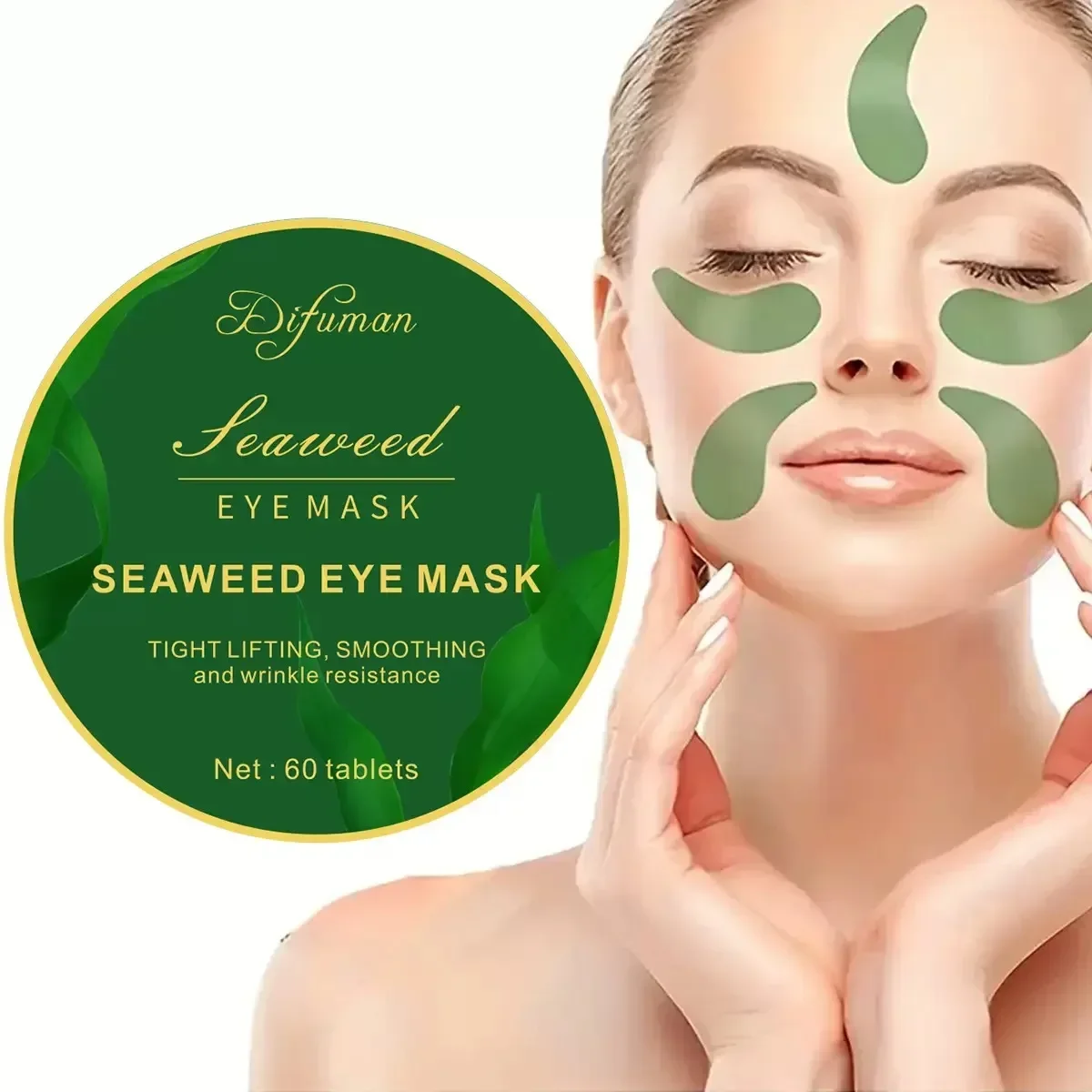 다크서클을 제거하는 해초 히알루론산 아이 마스크 60개 - Sheet Mask Collagen 리뷰 및 가격