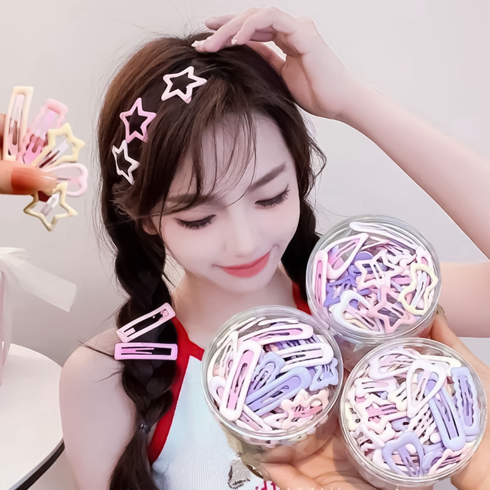 3PCS 스위트 스타일 헤드웨어 핀 일상 생활을 위한  - The Korean Lifestyle 리뷰 및 가격